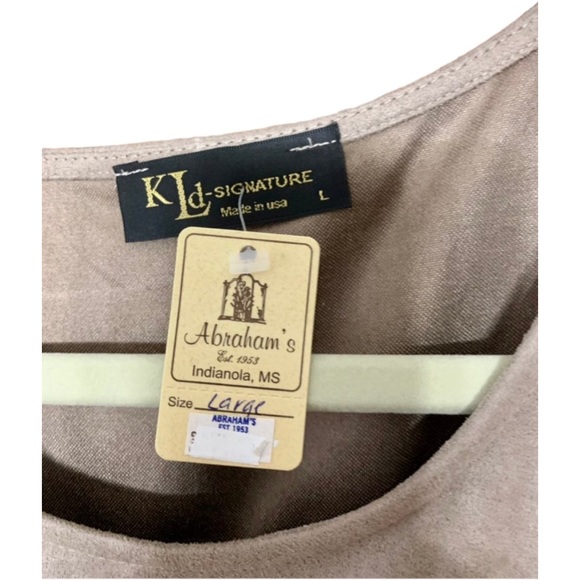 NWT KLd Signature Suede Fringe Dress - Picture 6 of 6